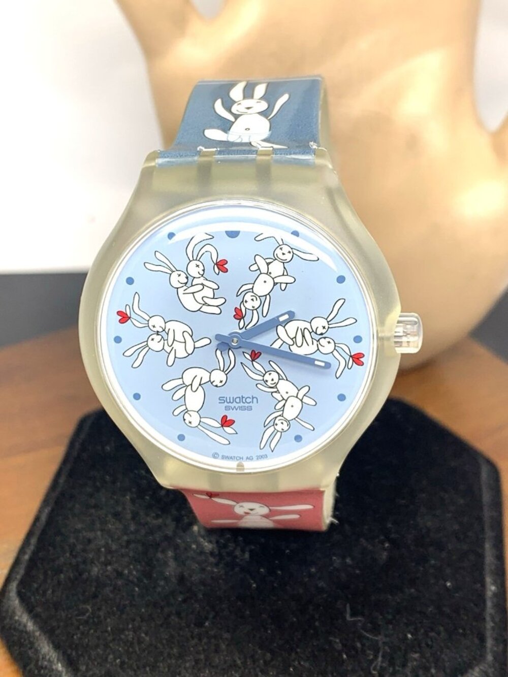 Swatch Watch STG101 Bunnysutra Touch Game Swiss Quartz Vintage 2003 Rubber 41mm